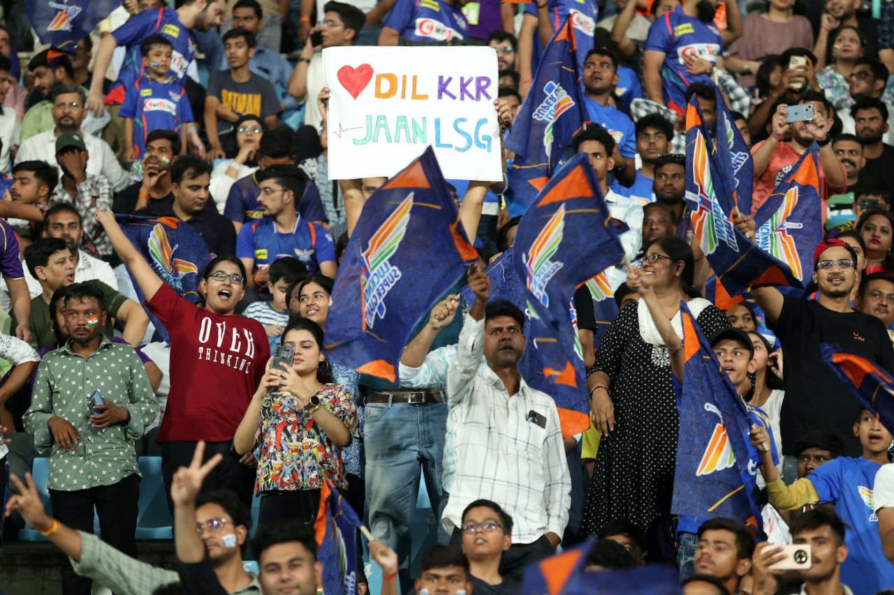 A fan compartmentalises his love for KKR and LSG, Lucknow Super Giants vs Kolkata Knight Riders, IPL 2024, Lucknow, May 5, 2024
