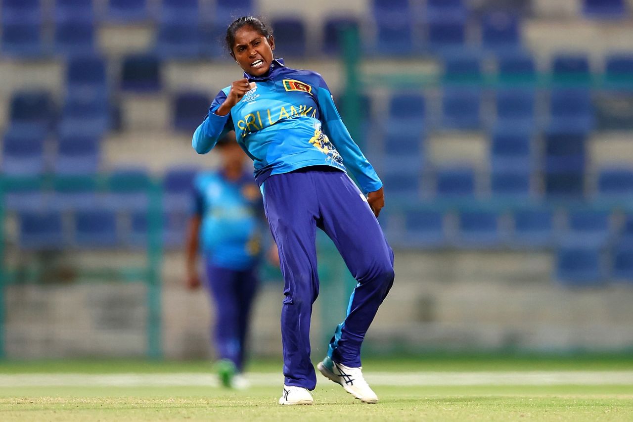 Sugandika Kumari bowled a tidy spell, UAE vs Sri Lanka, 2nd semi-final, Women's T20 World Cup Qualifier, Abu Dhabi, May 05, 2024