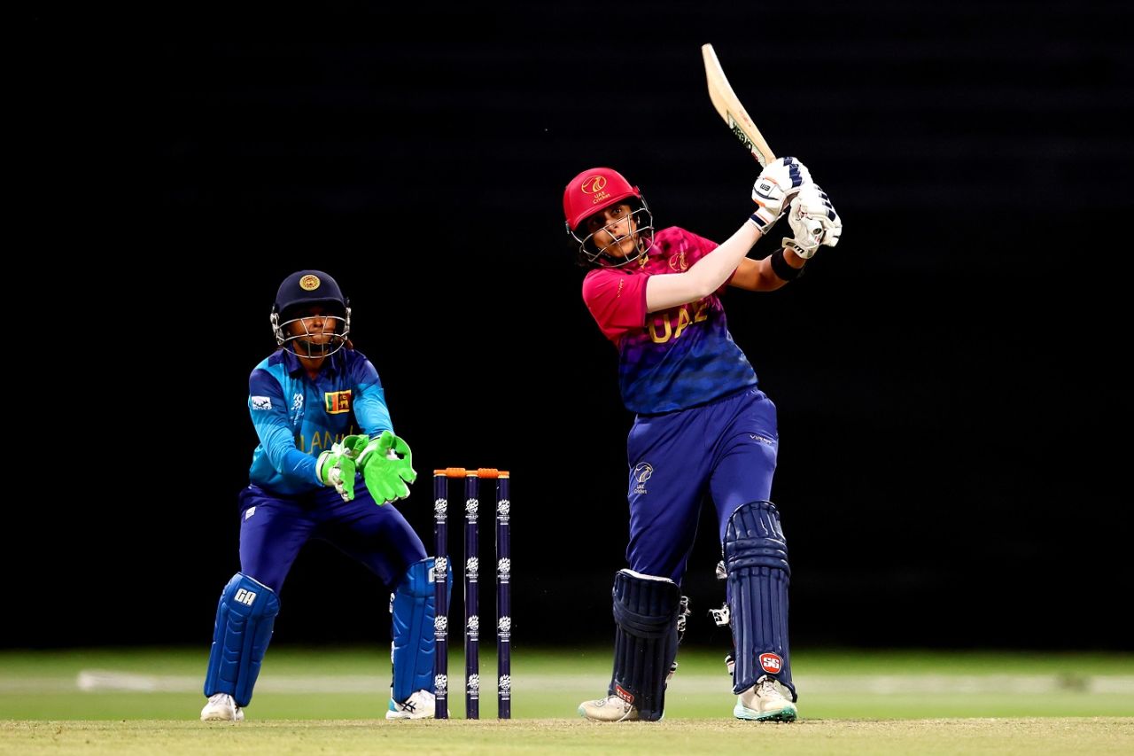 Esha Oza scored 66, UAE vs Sri Lanka, 2nd semi-final, Women's T20 World Cup Qualifier, Abu Dhabi, May 05, 2024