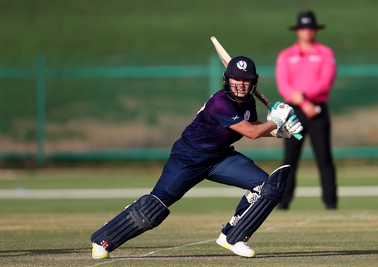 Kathryn Bryce also steered the chase with an unbeaten 35, Ireland vs Scotland, Women's T20 World Cup Qualifier, 1st semi-final, Abu Dhabi, May 5, 2024