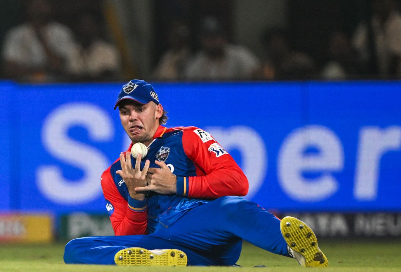 Tristan Stubbs got under this one from Jos Buttler, and then put it down, Delhi Capitals vs Rajasthan Royals, IPL 2024, Delhi, May 7, 2024 