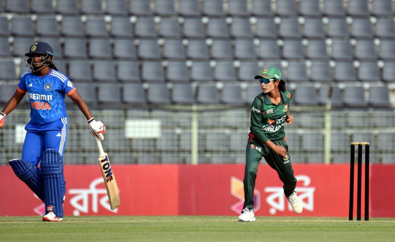 Rabeya Khan finished with 2 for 28, Bangladesh vs India, 5th women's T20I, Sylhet, May 9, 2024