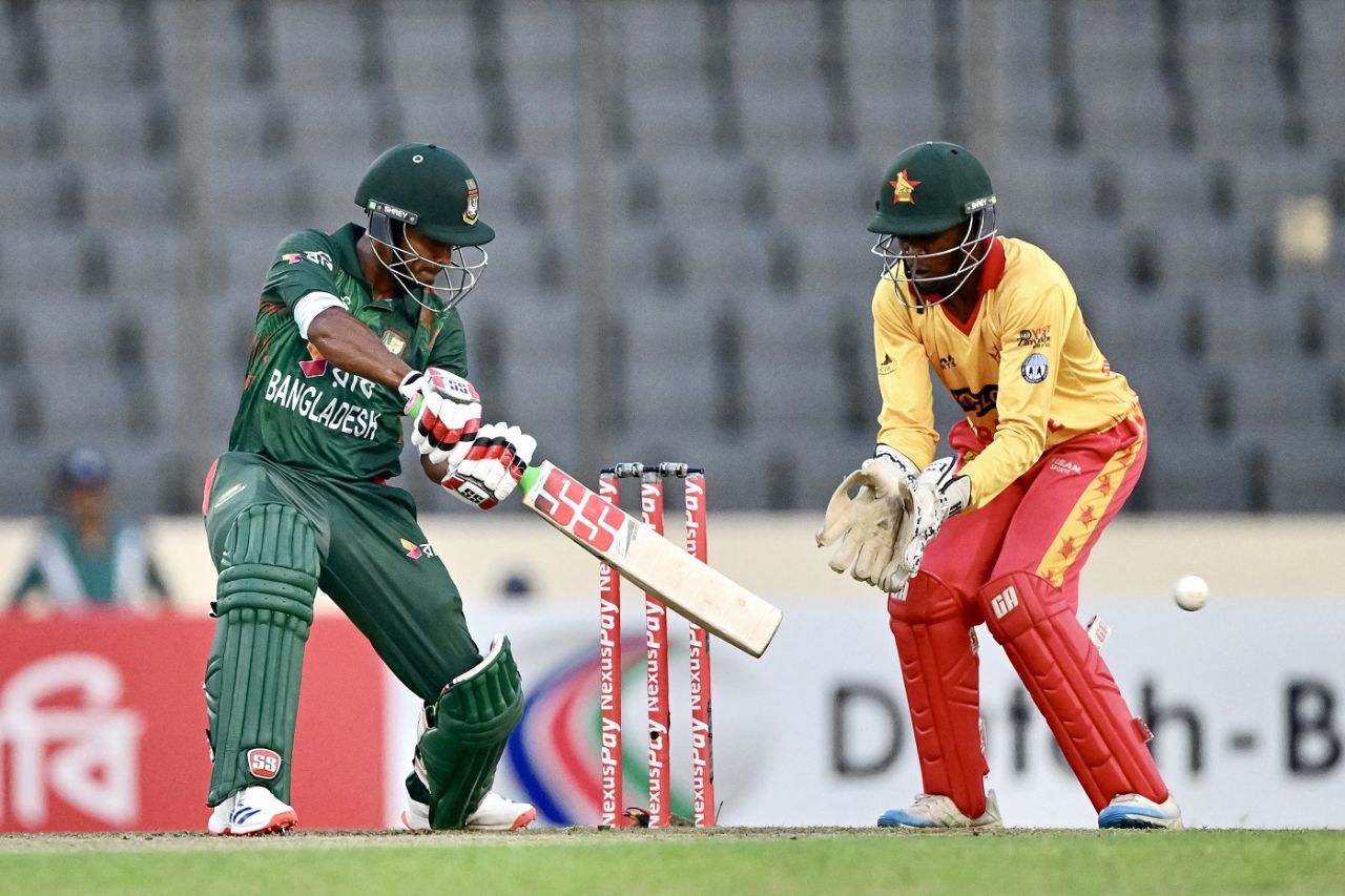 Tanzid Hasan dominated the opening partnership for Bangladesh, Bangladesh vs Zimbabwe, 4th T20I, Dhaka, May 10, 2024 