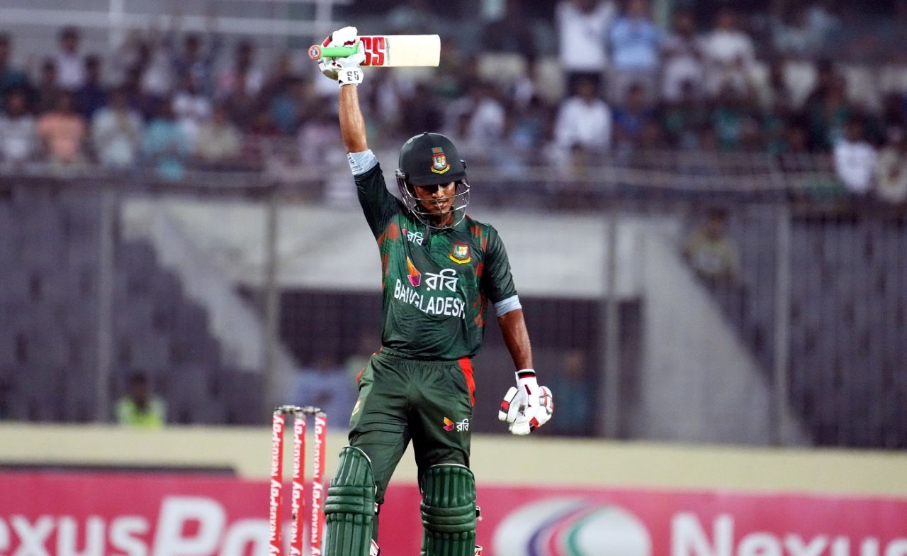 Tanzid Hasan raises his half-century, Bangladesh vs Zimbabwe, 4th T20I, Dhaka, May 10, 2024 