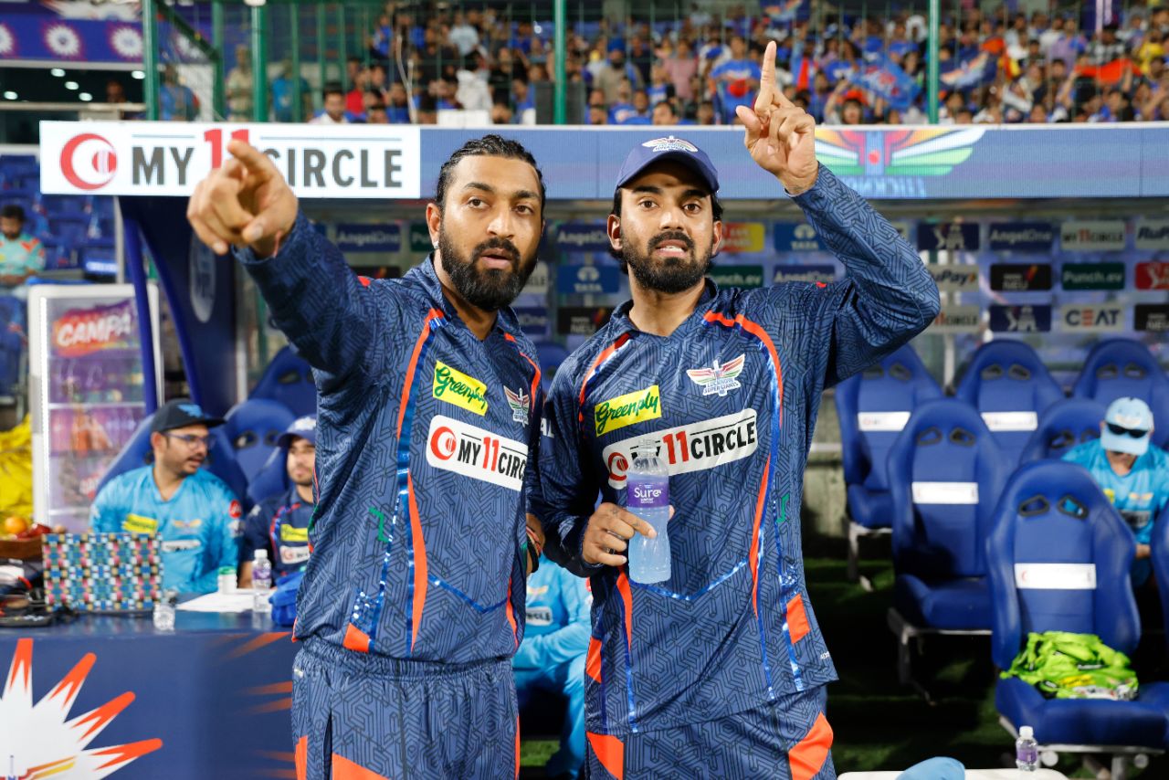 Krunal Pandya and KL Rahul talk tactics ahead of LSG's must-win game against Capitals, Delhi Capitals vs Lucknow Super Giants, IPL 2024, Delhi, May 14, 2024