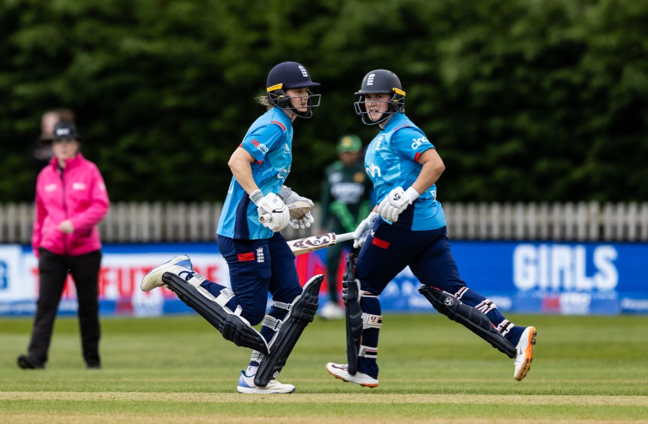Amy Jones and Alice Capsey rebuilt England's innings in their fifth-wicket stand, England vs Pakistan, 1st Women's ODI, Derby, May 23, 2024