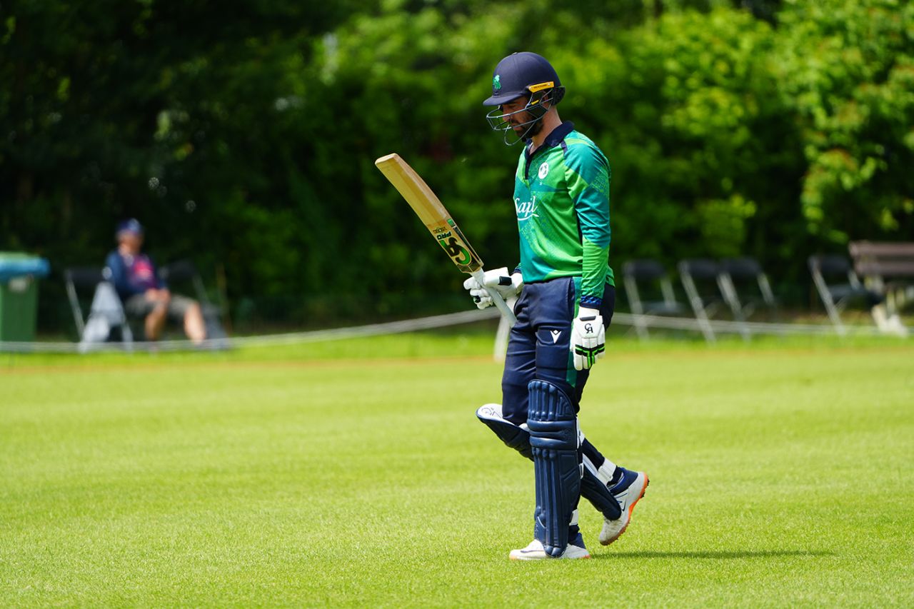 Andy Balbirnie was named Player of the Match after his half-century, Scotland vs Ireland, T20I Tri-Series, The Hague, May 23, 2024