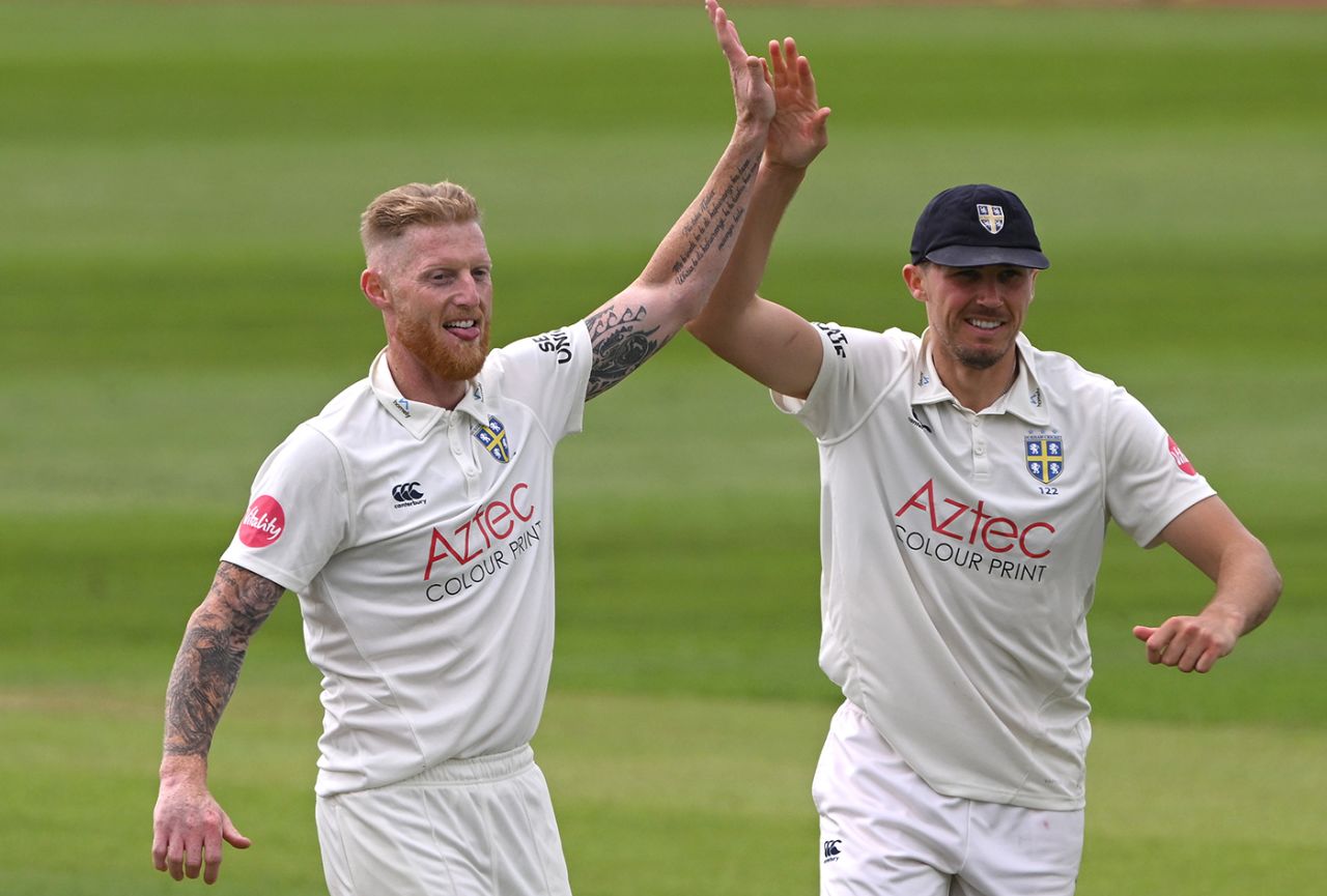 Ben Stokes struck twice in his opening spell, Durham vs Somerset, County Championship, Division One, Chester-le-Street, May 24, 2024