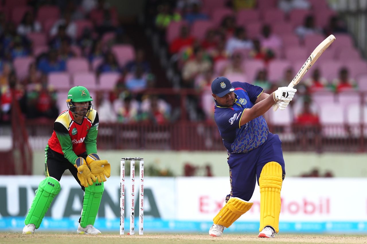 Azam Khan hits out, Barbados Royals vs Guyana Amazon Warriors, Qualifier 1, Providence, September 27, 2022