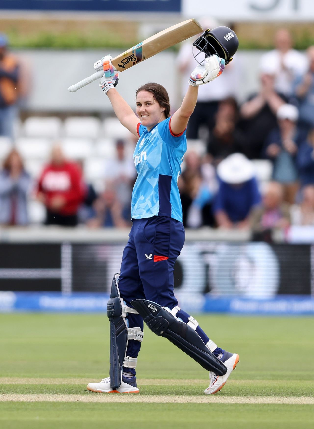 Nat Sciver-Brunt celebrates her 9th ODI century, England vs Pakistan, 3rd Women's ODI, Chelmsford, May 29, 2024