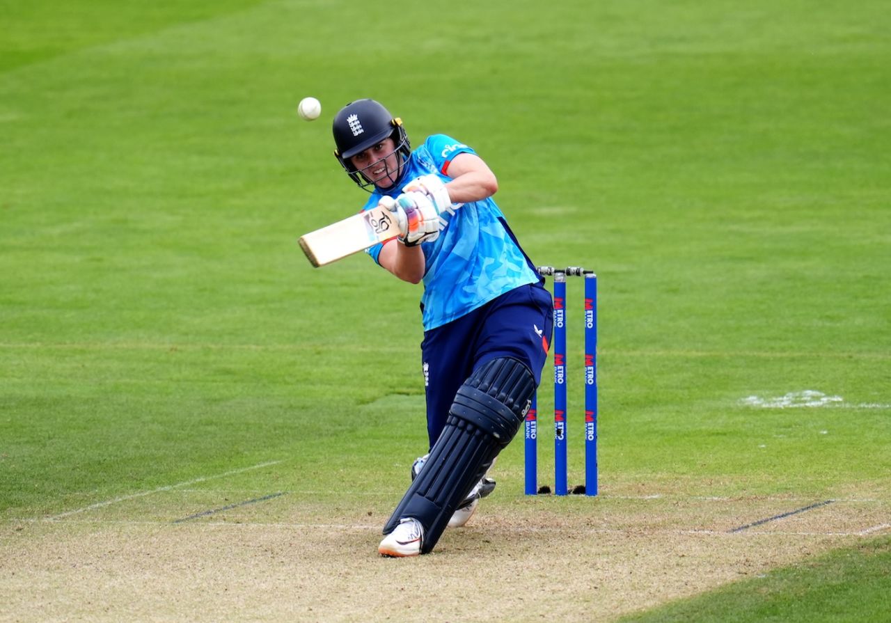 Nat Sciver brunt struck two sixes in her unbeaten 124, England vs Pakistan, 3rd Women's ODI, Chelmsford, May 29, 2024