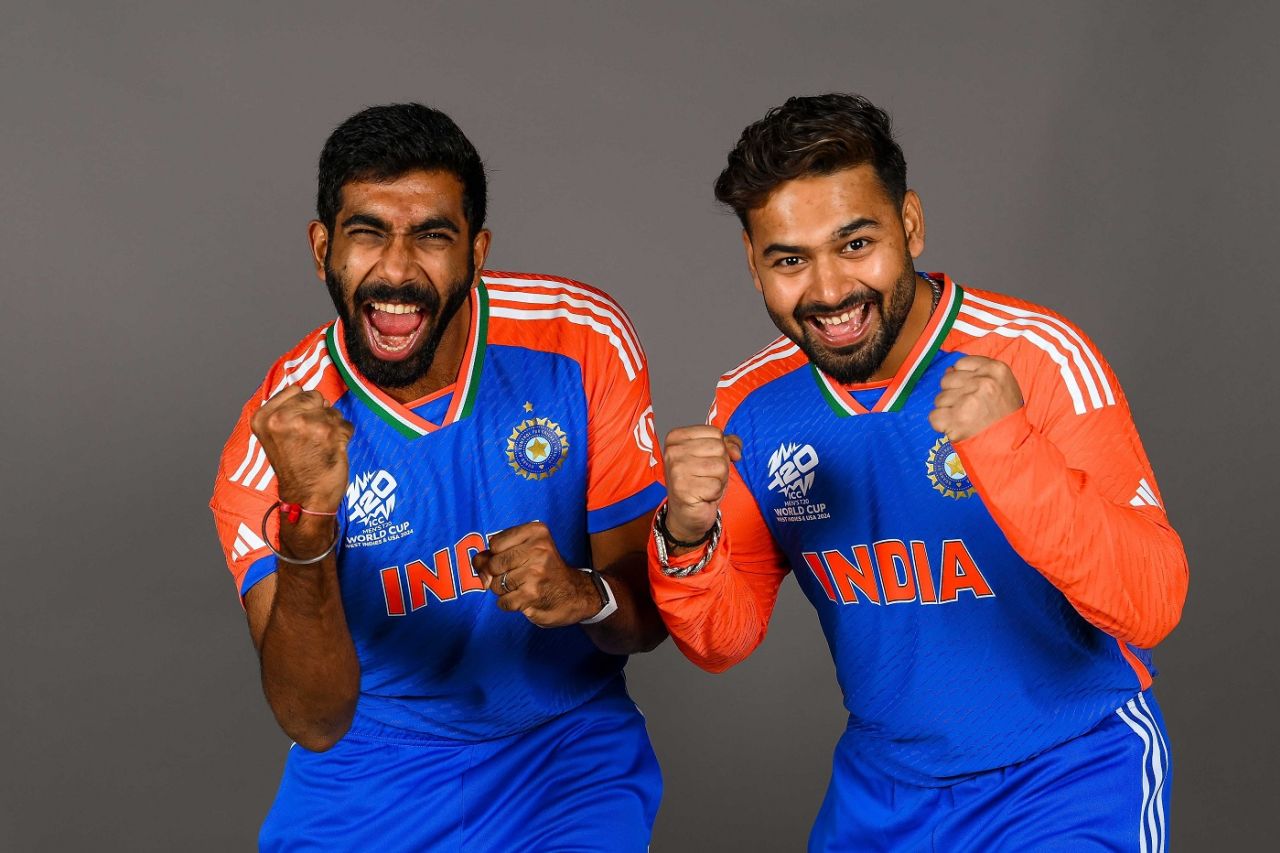 Jasprit Bumrah and Rishabh Pant get into the T20 World Cup spirit, New York, May 28, 2024
