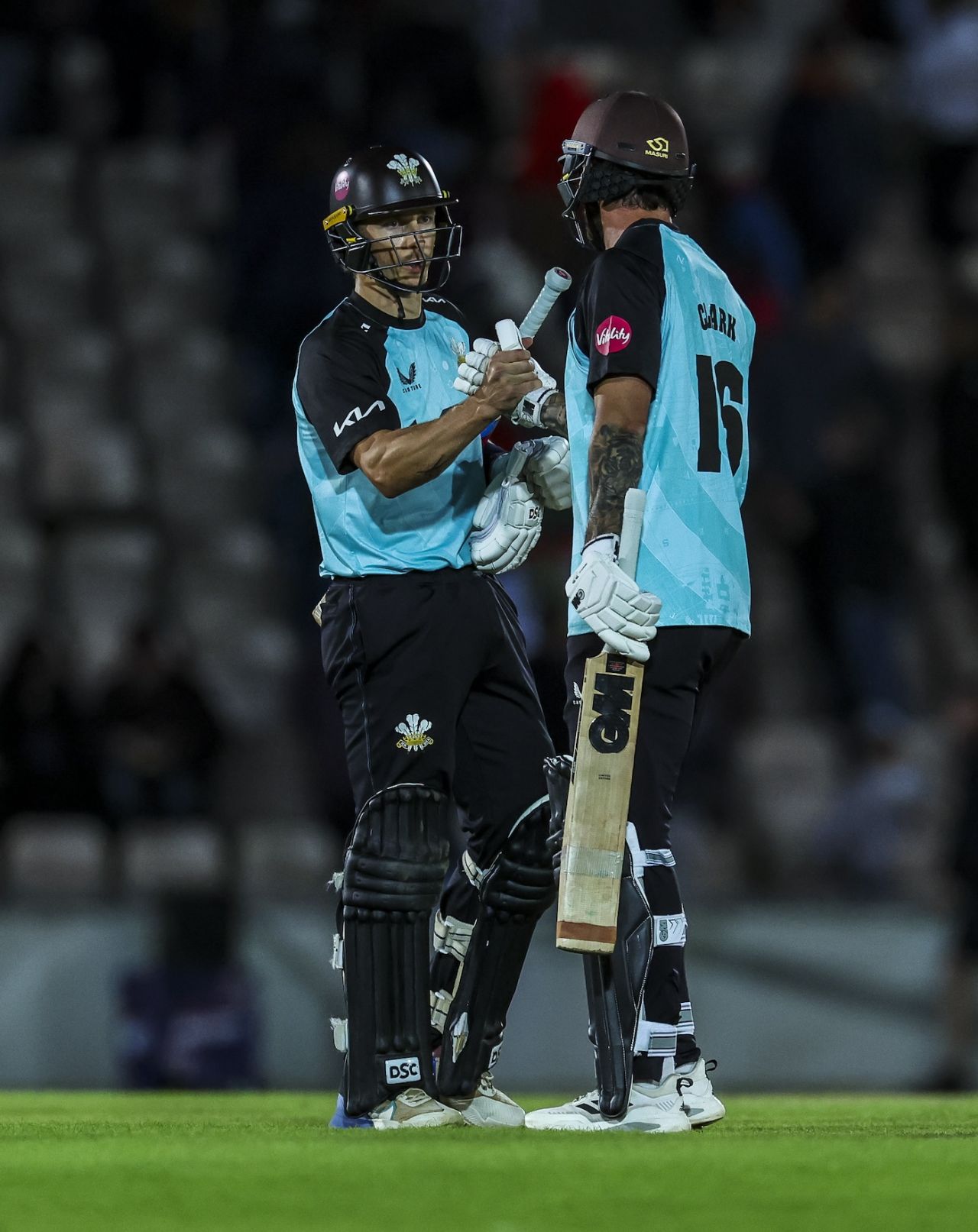 Tom Curran and Jordan Clark's unbeaten stand of 63 took Surrey to victory, Hampshire v Surrey, Vitality Blast, May 30, 2024