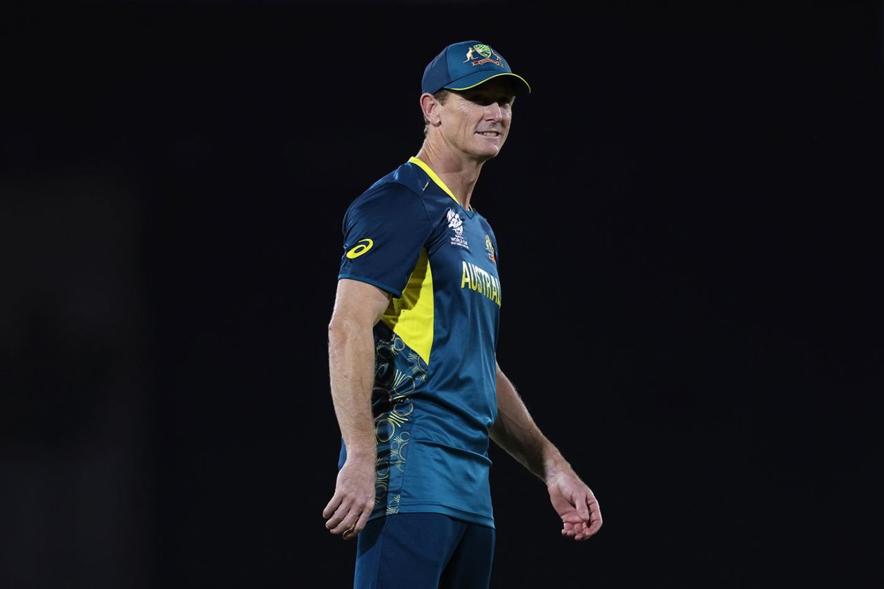 Chair of selectors George Bailey was back in the field, West Indies vs Australia, T20 World Cup warm-up match, Queen's Park Oval, May 30, 2024