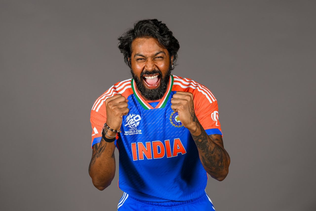 Hardik Pandya poses for a photograph, New York, May 28, 2024