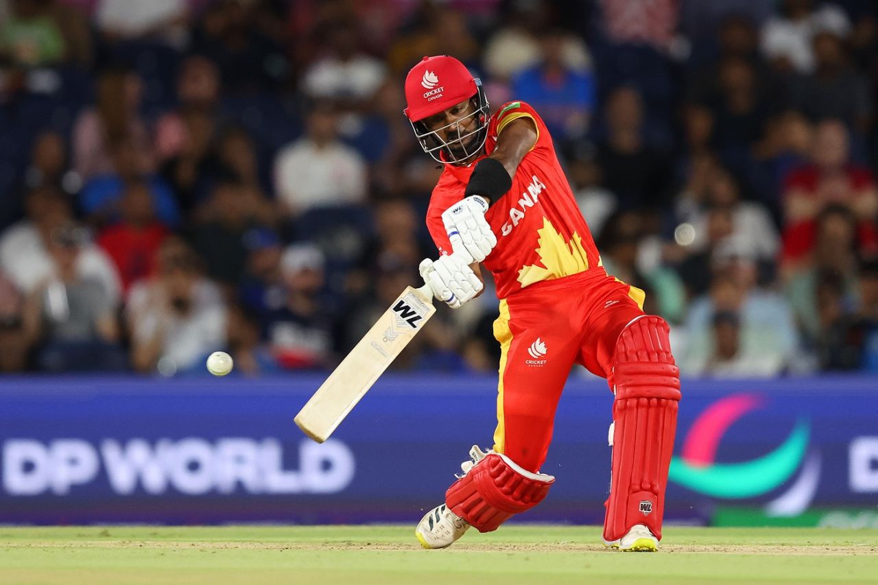 Shreyas Movva's cameo down the order lifted Canada, USA vs Canada, T20 World Cup 2024, Group A, Dallas, June 1, 2024
