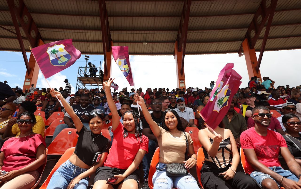 West Indies fans turn up to support their team on a Sunday morning, West Indies vs Papua New Guinea, 2024 T20 World Cup, Providence, Guyana, June 2, 2024