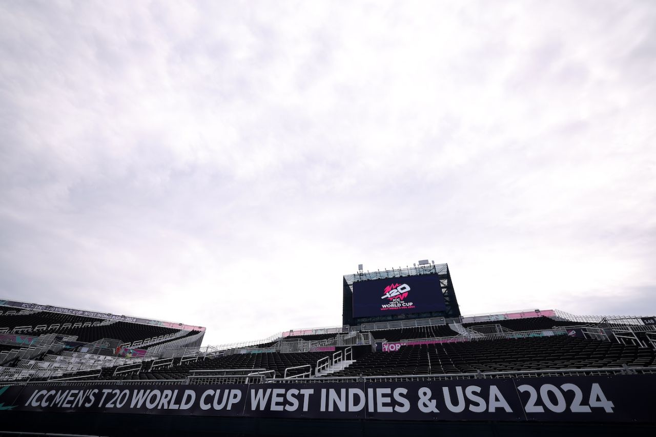 The stands of the Nassau County International Cricket Stadium, T20 World Cup 2024, New York, June 2, 2024