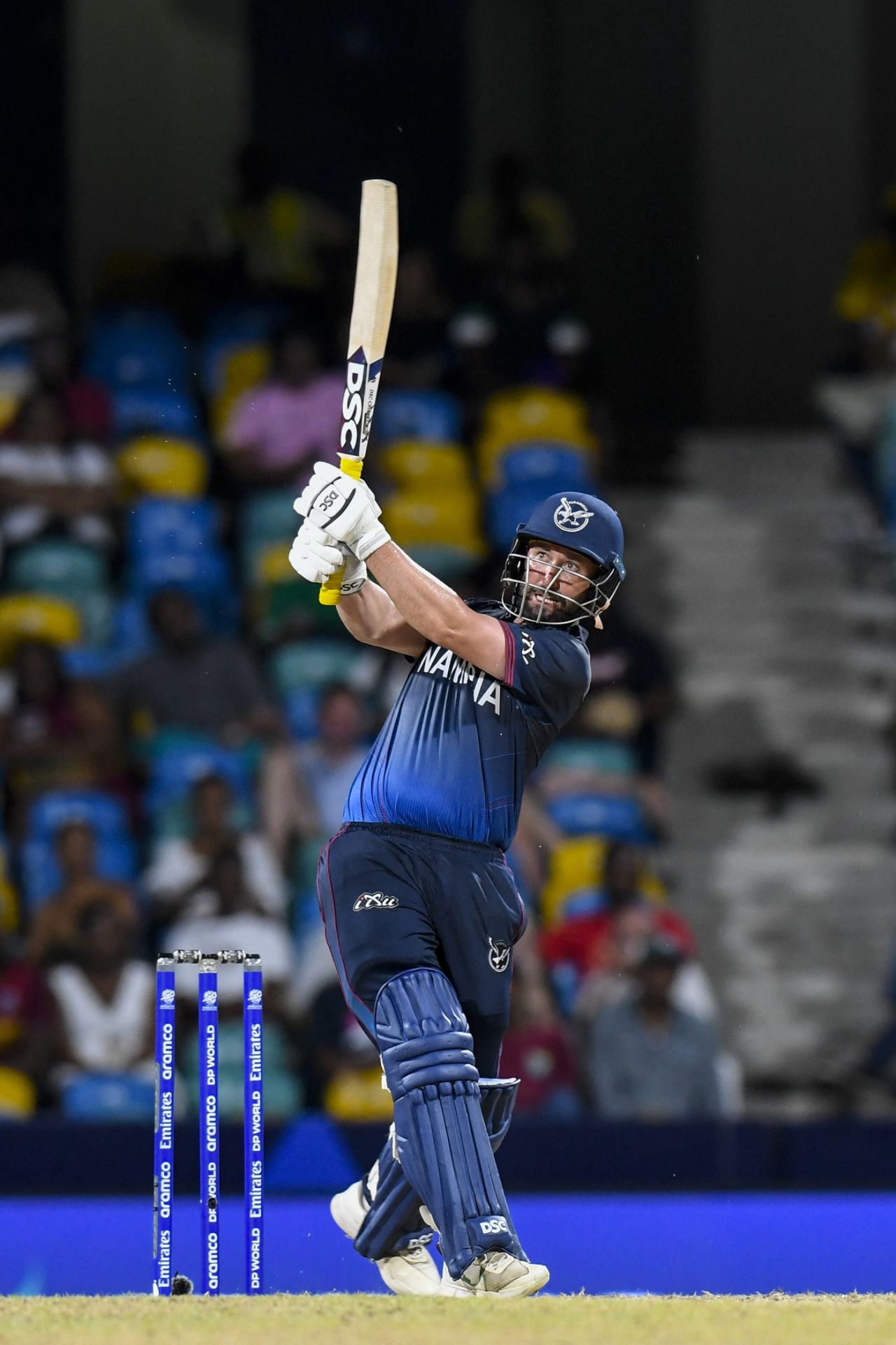 Jan Frylinck kept Namibia going at the start of the chase, Namibia vs Oman, T20 World Cup 2024, Group B, Bridgetown, June 2, 2024