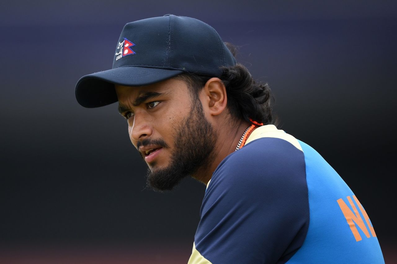 Kamal Airee looks on during a training session, T20 World Cup, Dallas, June 3, 2024
