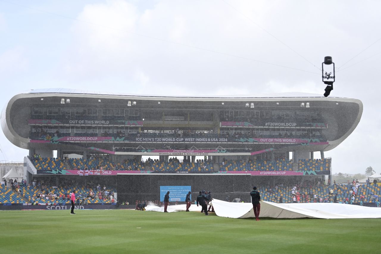 Rain delayed the start between England and Scotland, England vs Scotland, T20 World Cup, Barbados, June 4, 2024