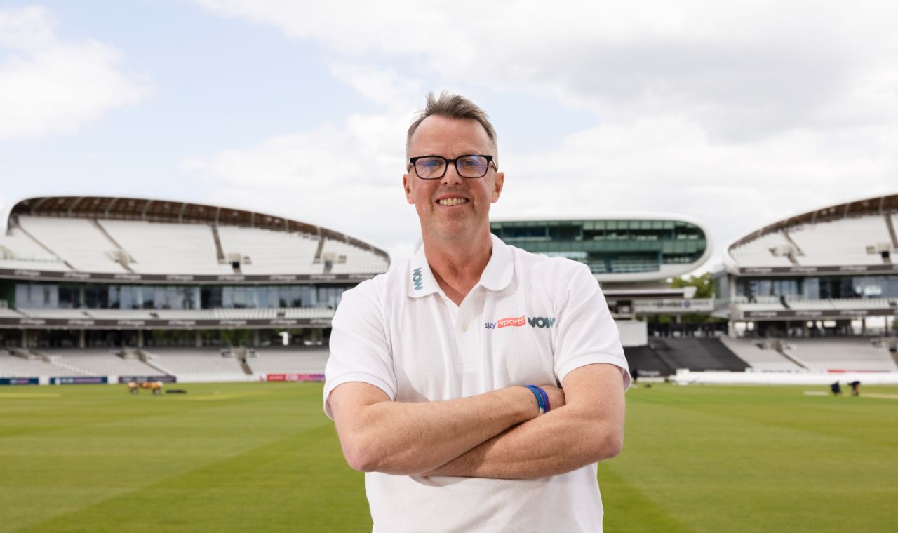 Graeme Swann was at Lord's Cricket Ground speaking on behalf of NOW Sport, June 6, 2024