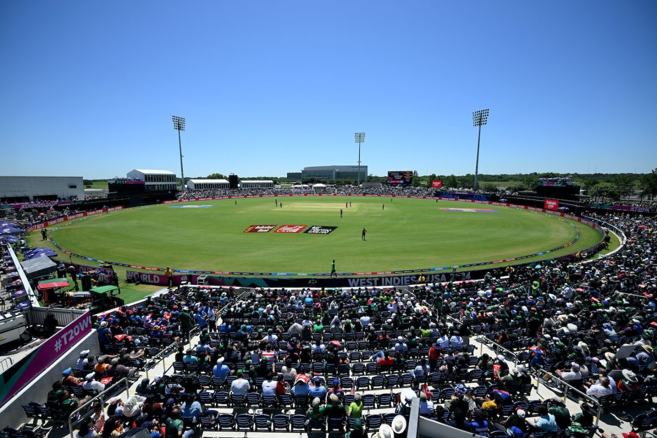 Dallas was lively for Pakistan's first game of the tournament, T20 World Cup 2024, USA vs Pakistan, Dallas, June 6 2024