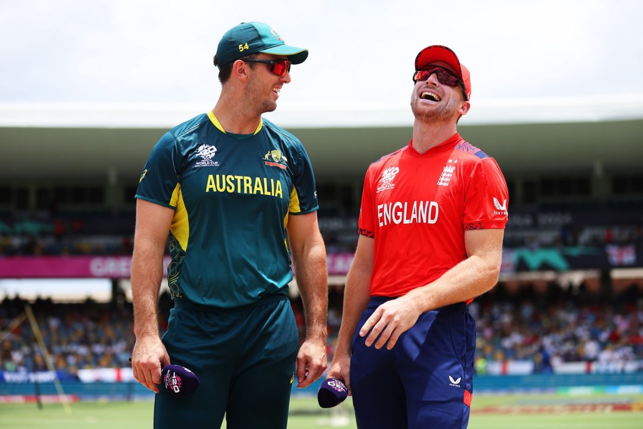 Jos Buttler arrives at the ground ahead of the match against Australia