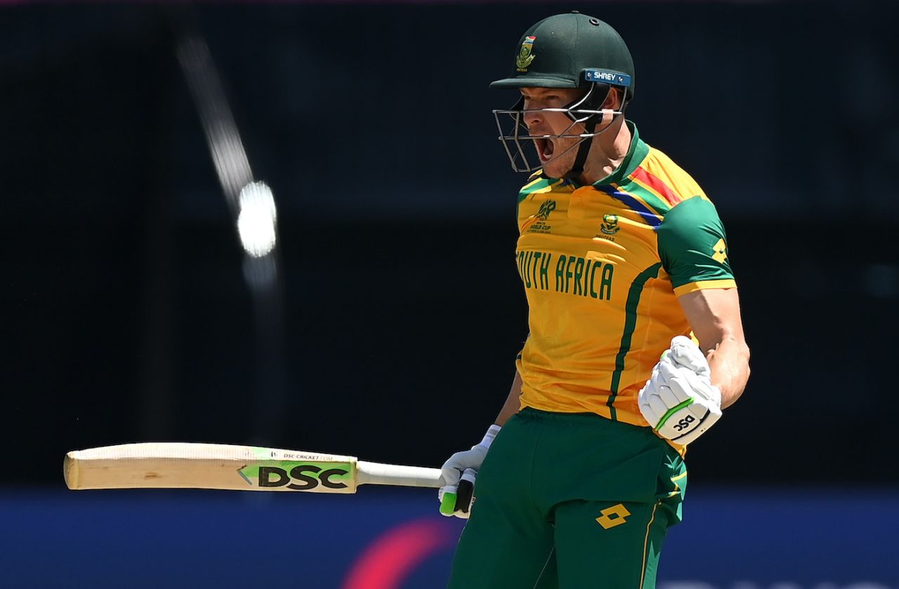 David Miller exults after overcoming a tough Netherlands challenge, Netherlands vs South Africa, T20 World Cup 2024, New York, June 8, 2024