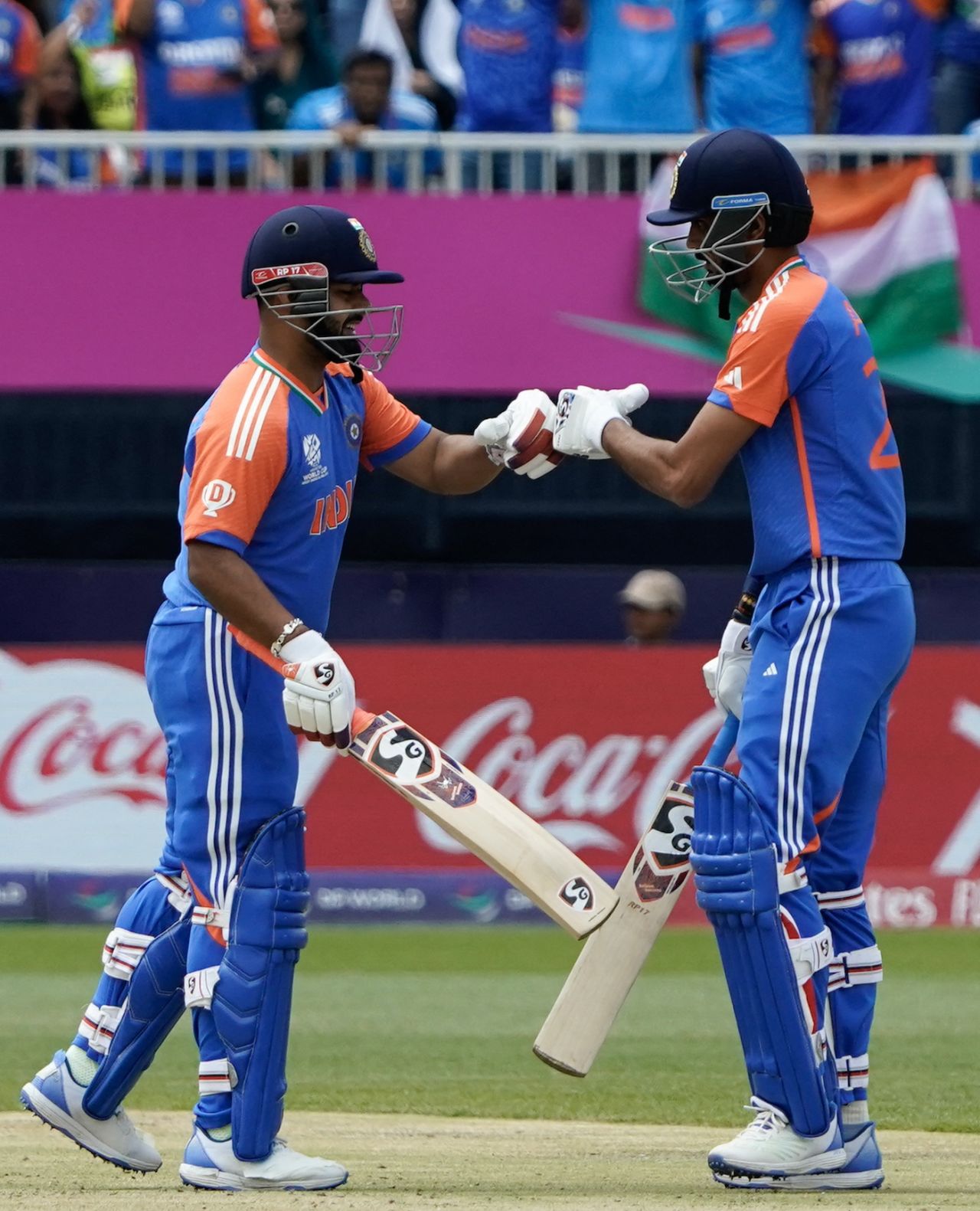 Rishabh Pant and Axar Patel got together after the openers fell, India vs Pakistan, T20 World Cup 2024, New York, June 9, 2024