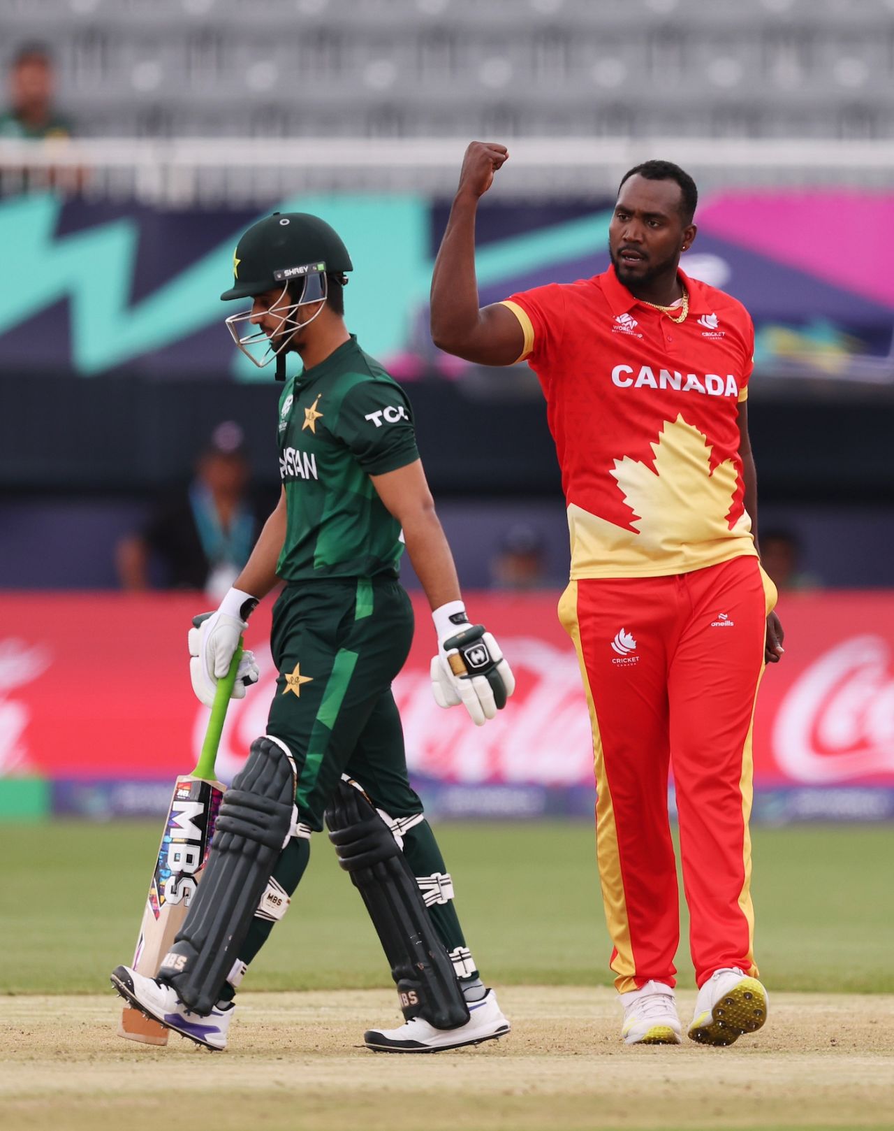 Dilon Heyliger removed Saim Ayub inside the powerplay, Canada vs Pakistan, T20 World Cup 2024, New York, June 11, 2024