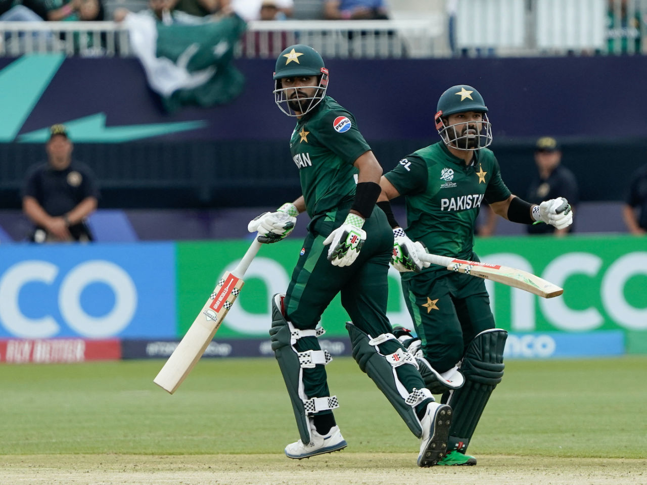 Babar Azam and Mohammad Rizwan added 63 off 62 balls for the second wicket, Canada vs Pakistan, T20 World Cup 2024, New York, June 11, 2024