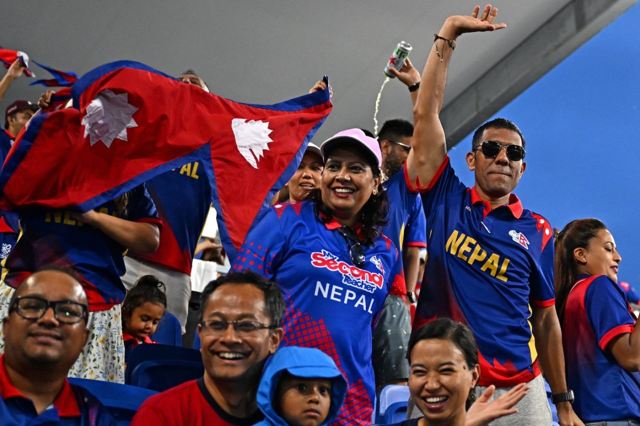Nepal fans turned up in good numbers in Lauderhill as well, Nepal vs Sri Lanka, T20 World Cup 2024, Lauderhill, June 11, 2024