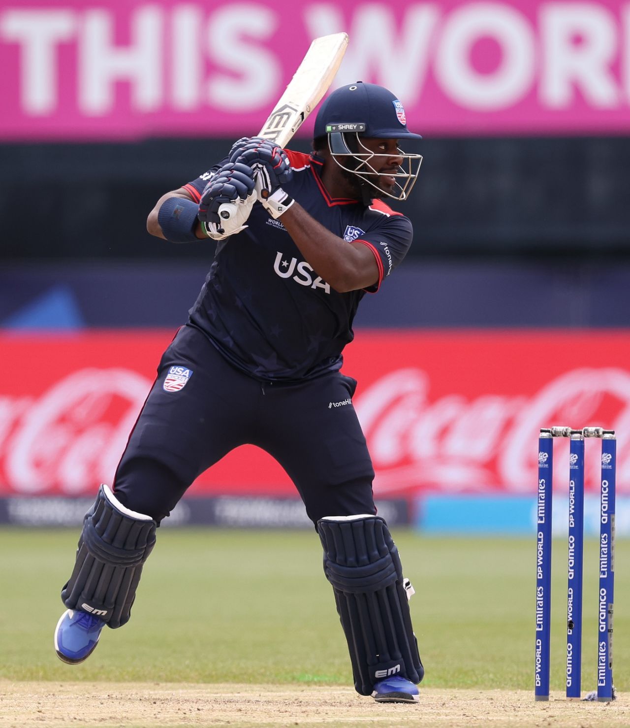 Steven Taylor did his bit to keep the USA innings going, USA vs India, T20 World Cup 2024, New York, June 12, 2024