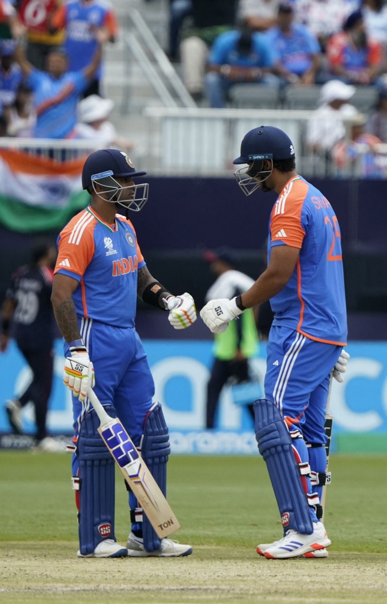Suryakumar Yadav and Shivam Dube put on a good stand, USA vs India, T20 World Cup 2024, New York, June 12, 2024