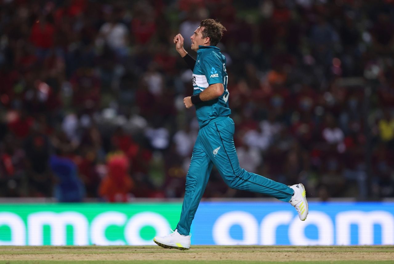 Tm Southee struck twice in the powerplay, West Indies vs New Zealand, Men's T20 World Cup 2024, Tarouba, June 12, 2024