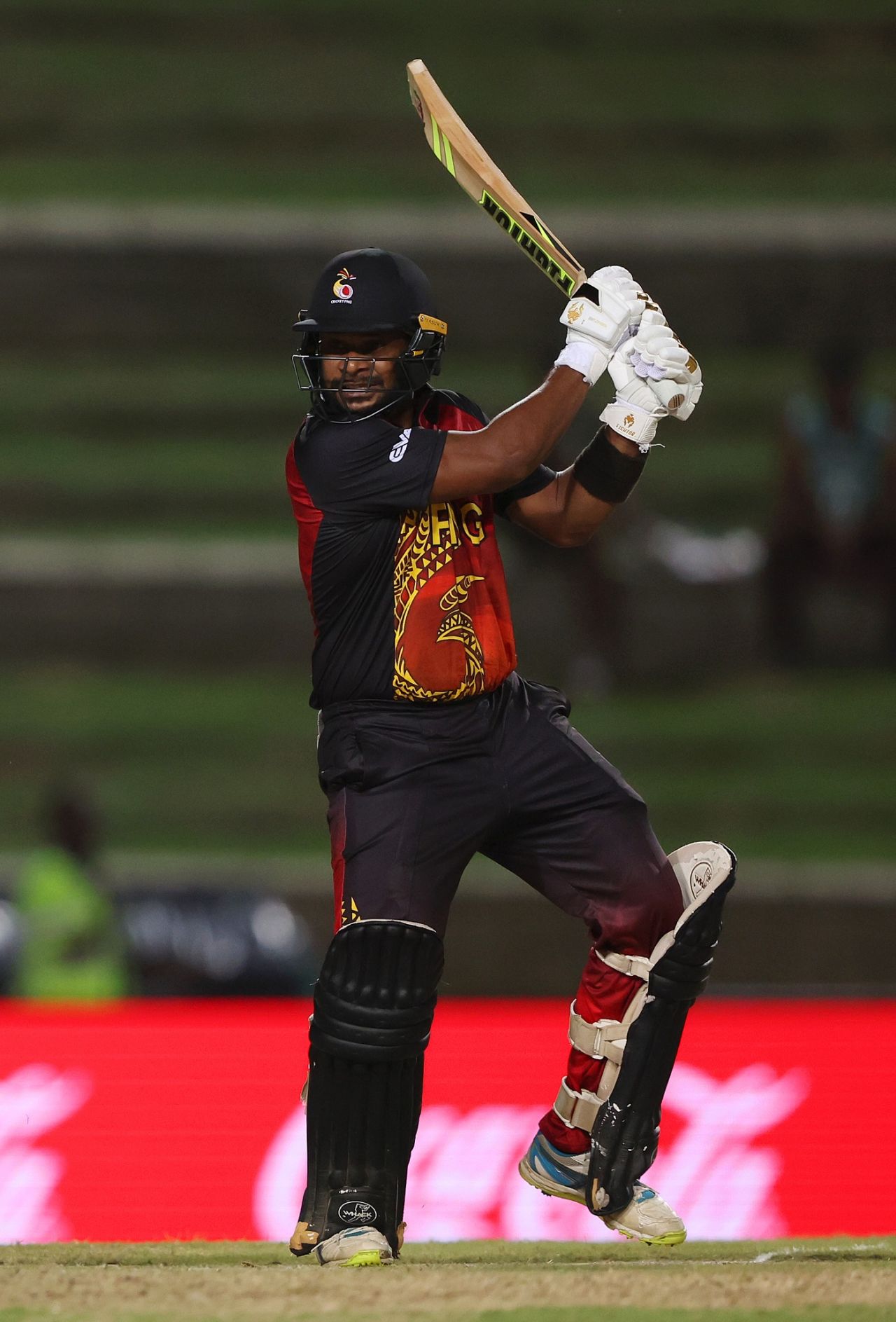Tony Ura chops one away, Afghanistan vs PNG, T20 World Cup, Group C, Trinidad, June 13, 2024