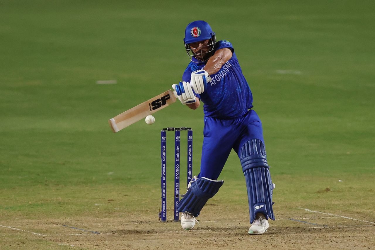 Gulbadin Naib kept Afghanistan's chase on track, PNG vs Afghanistan, T20 World Cup, Group C, Tarouba, June 14, 2024