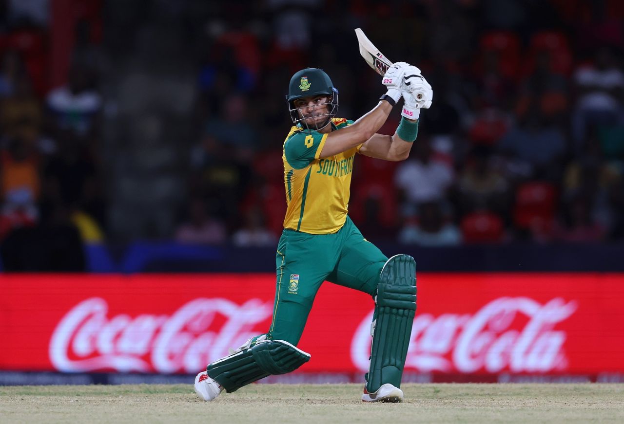 Reeza Hendricks ensured South Africa had a steady start, Nepal vs South Africa, Men's T20 World Cup, Kingstown, June 14, 2024