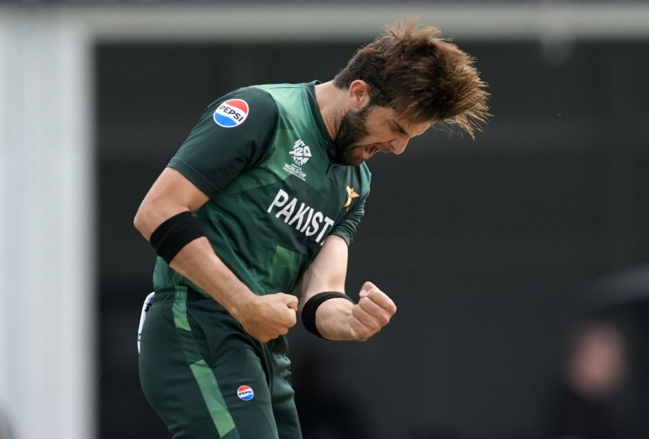 Shaheen Afridi secured a three-for in two overs, Ireland vs Pakistan, T20 World Cup 2024, Lauderhill, June 16, 2024
