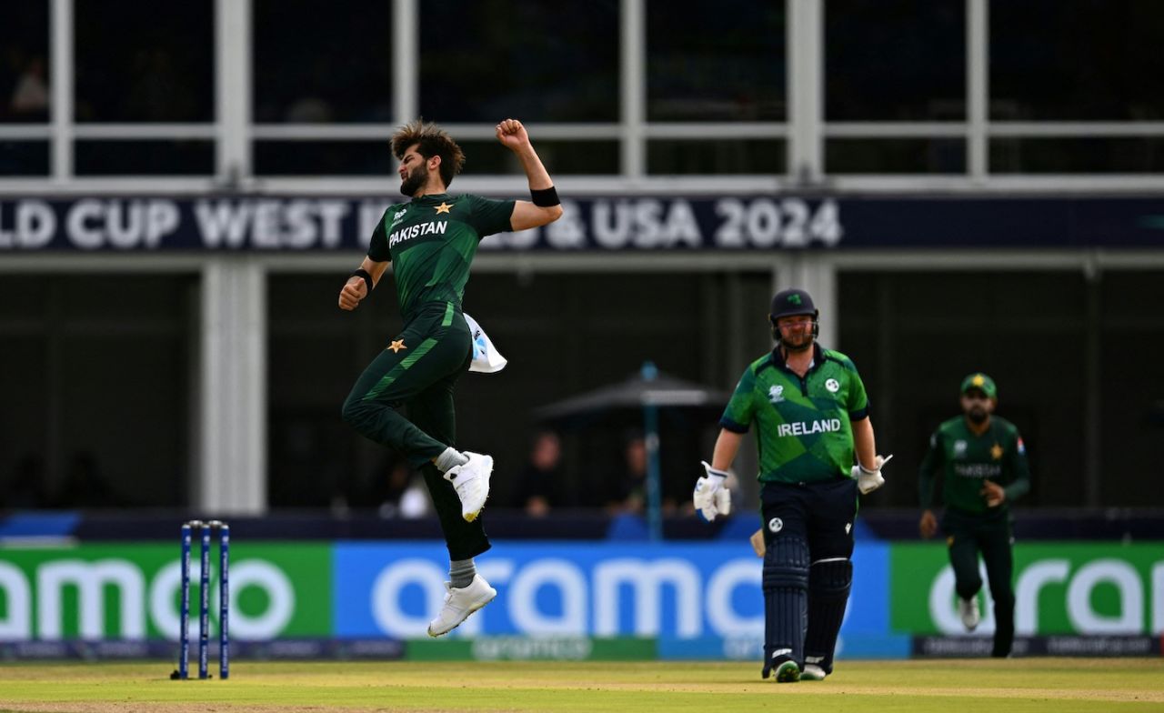 Shaheen Afridi was lethal with the new ball, Ireland vs Pakistan, T20 World Cup 2024, Lauderhill, June 16, 2024