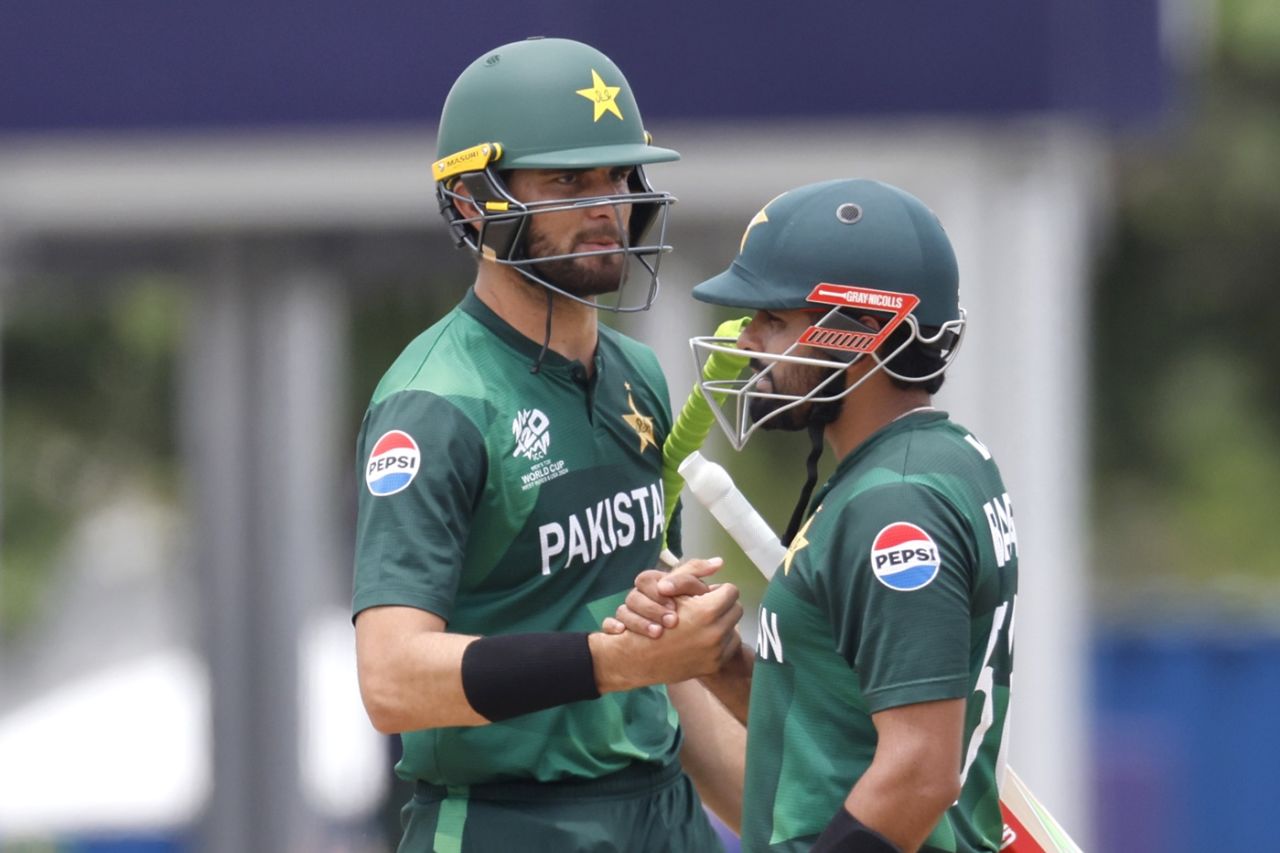 Shaheen Shah Afridi and Babar Azam finished things off for Pakistan, Ireland vs Pakistan, T20 World Cup 2024, Lauderhill, June 16, 2024