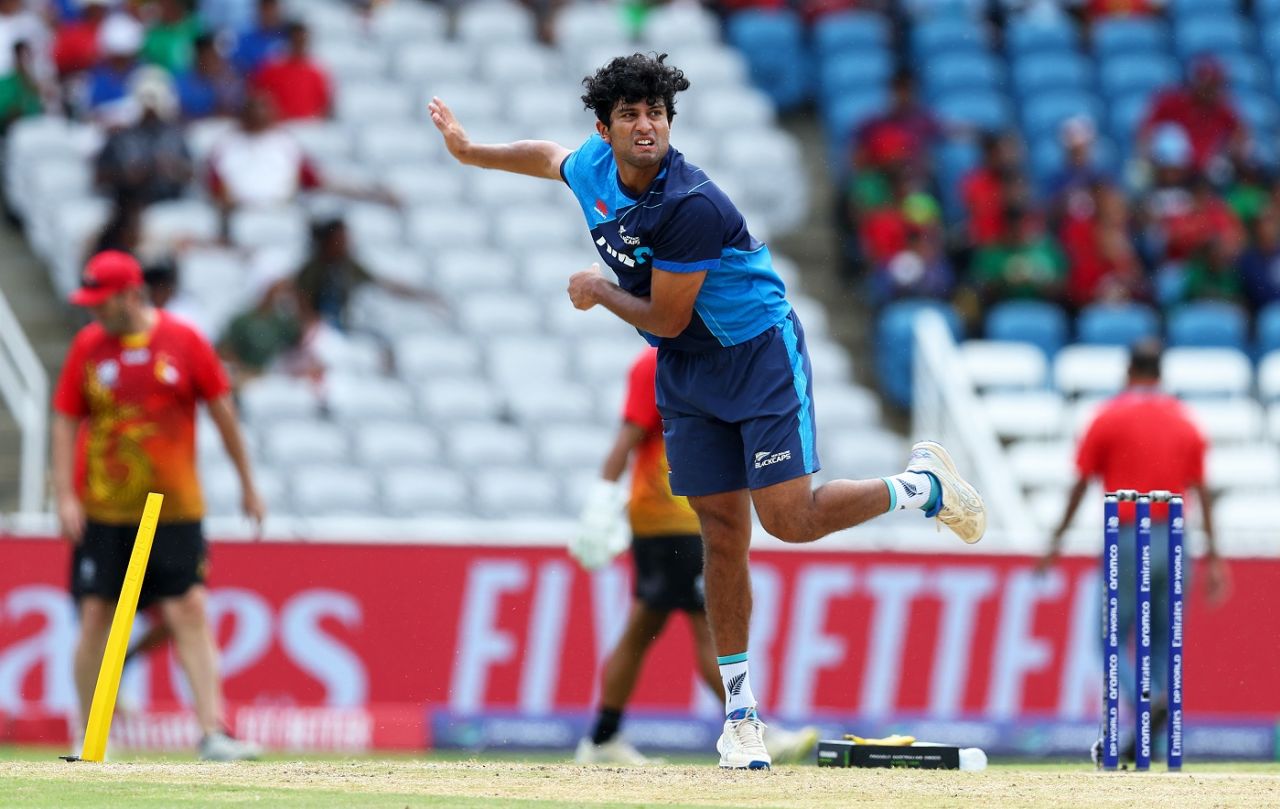 Rachin Ravindra practices ahead of play, New Zealand vs PNG, Tarouba,T20 World Cup 2024, June 17, 2024