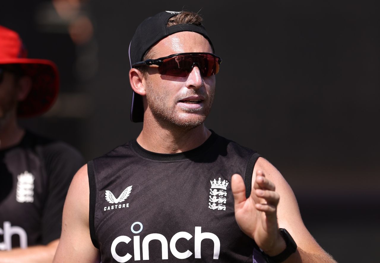 Jos Buttler at a training session, Gros Islet, June 17, 2024