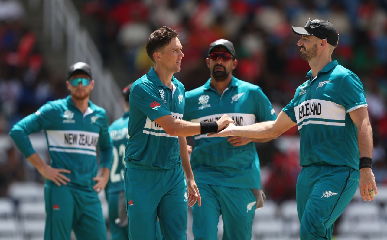 Trent Boult, playing his final World Cup game, had reasons to celebrate, New Zealand vs PNG, Tarouba,T20 World Cup 2024, June 17, 2024