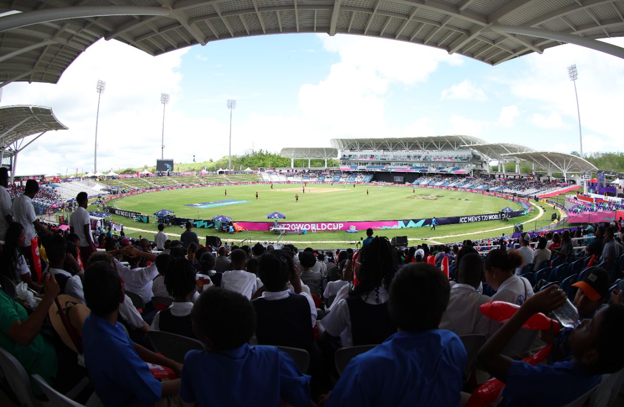 After a rainy start, it was all systems go at Brian Lara Stadium in Tarouba, New Zealand vs PNG, Tarouba,T20 World Cup 2024, June 17, 2024