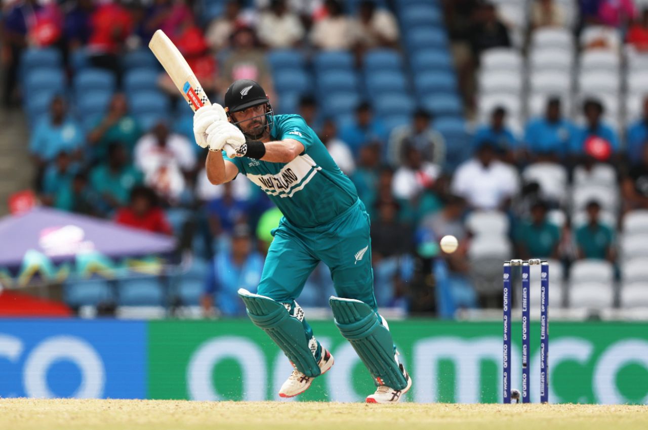 Daryl Mitchell applied the finishing touches for New Zealand with 19 not out off 12, New Zealand vs PNG, Tarouba,T20 World Cup 2024, June 17, 2024