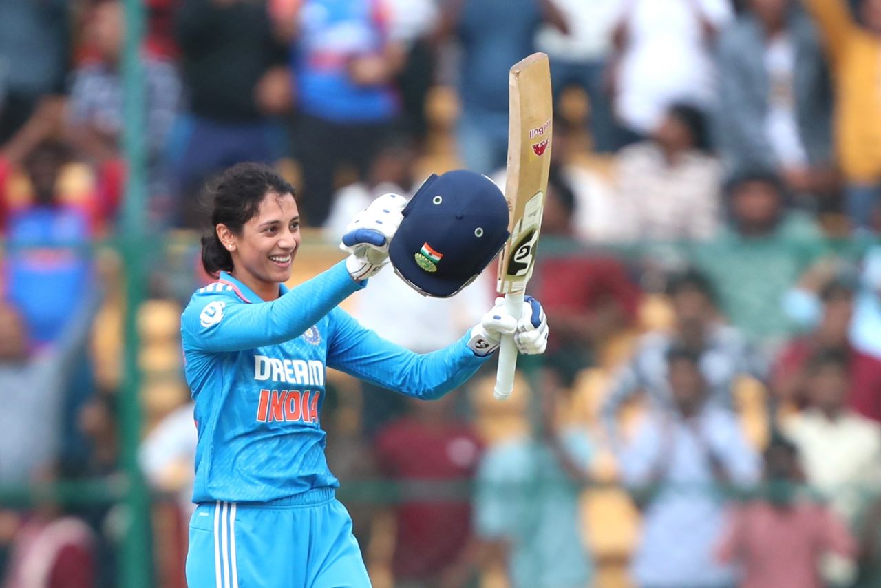 Smriti Mandhana brought up back-to-back centuries, India vs South Africa, 2nd women's ODI, Bengaluru, June 19, 2024