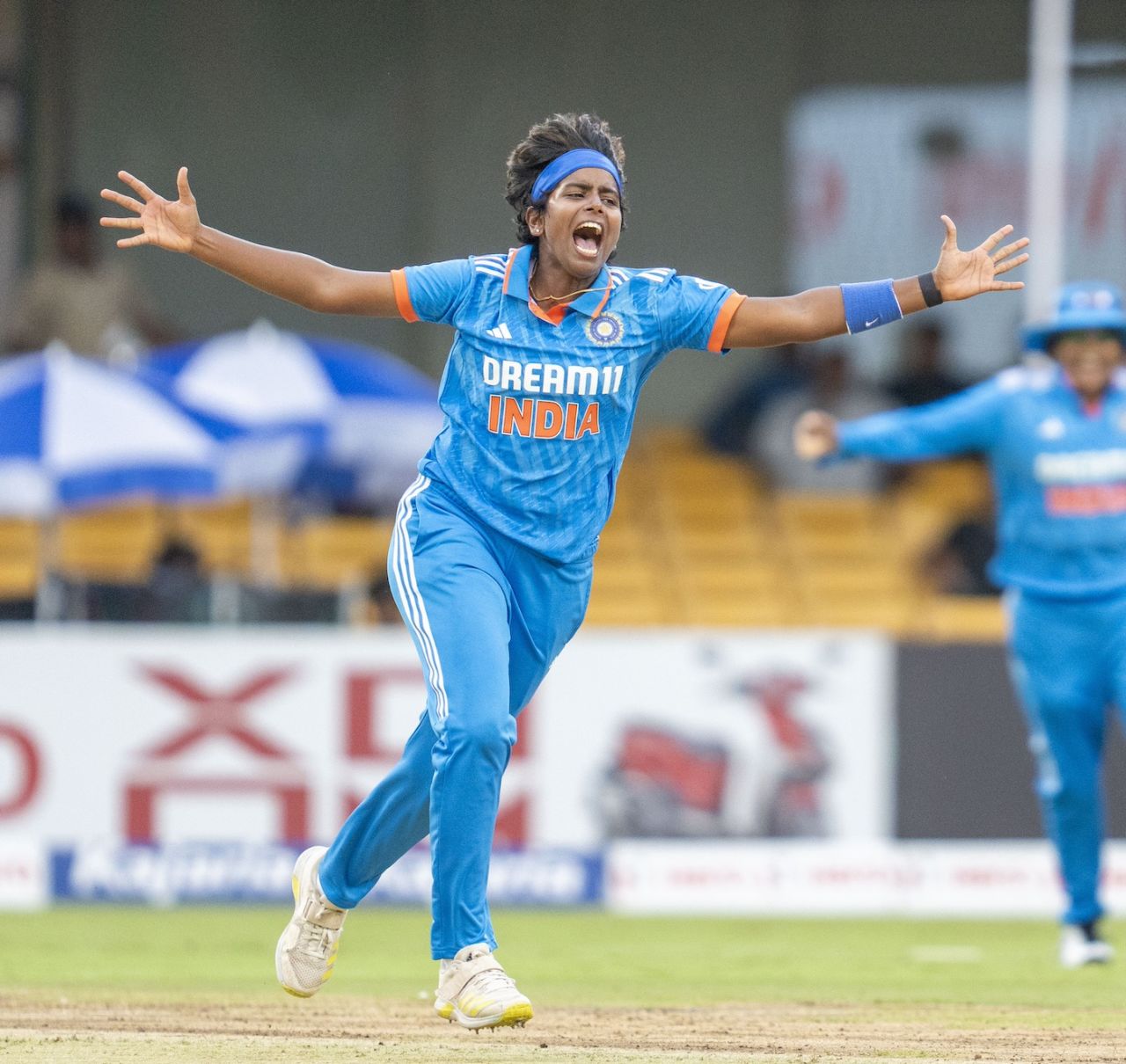 Arundhati Reddy picked up the first wicket for India, India vs South Africa, 2nd women's ODI, Bengaluru, June 19, 2024