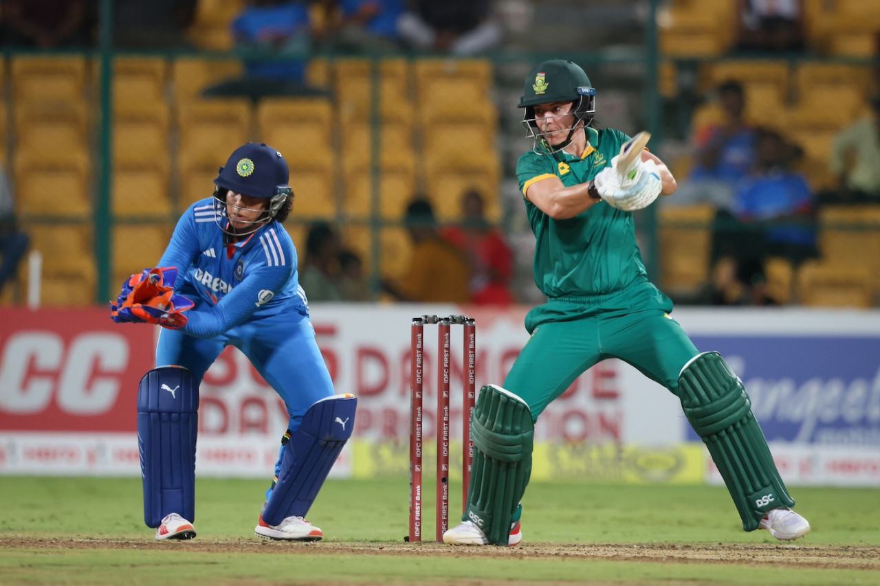 Marizanne Kapp provided the chase with the impetus it needed, India vs South Africa, 2nd women's ODI, Bengaluru, June 19, 2024